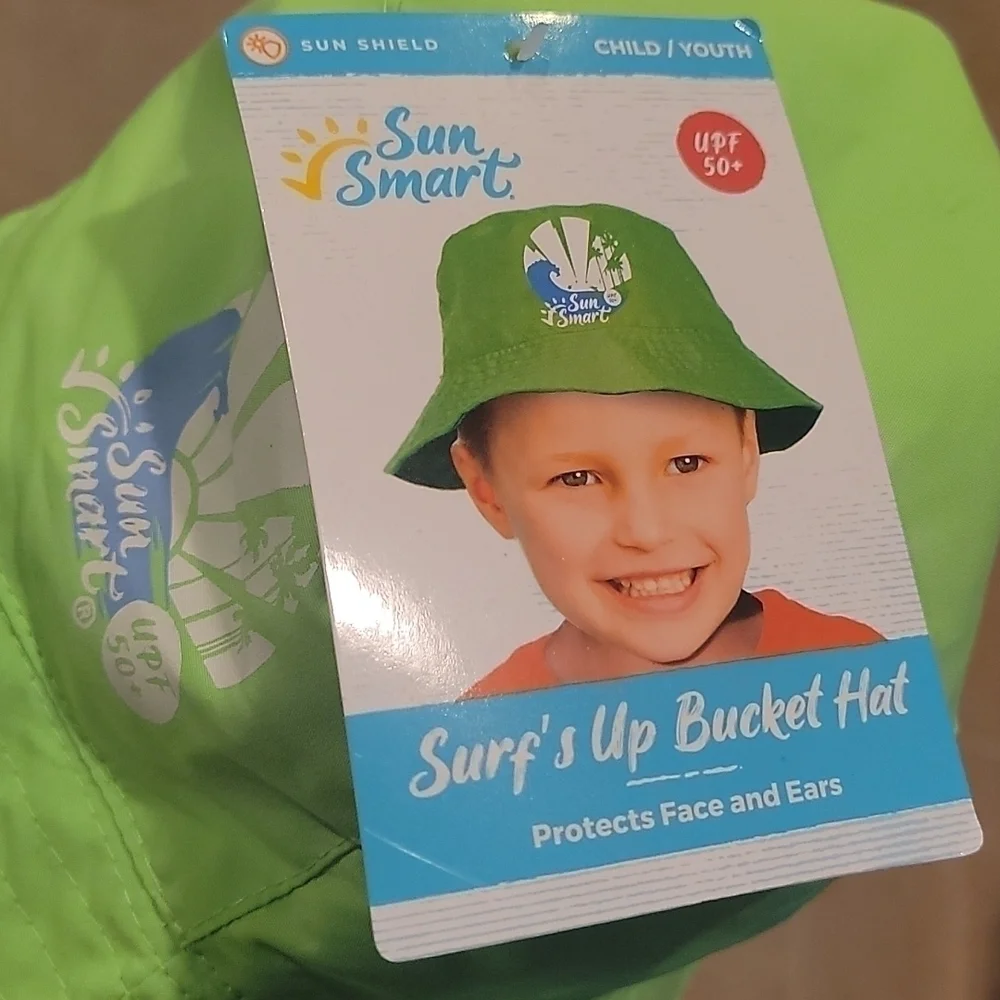 𝅺NEW! SUN SMART Kid's UPF 50+ Sun Protection Summer Bucket Hat
